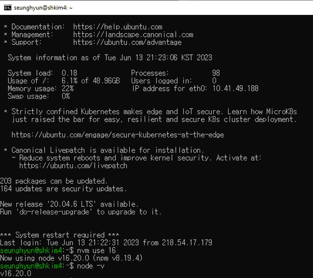 ssh-connect-and-node