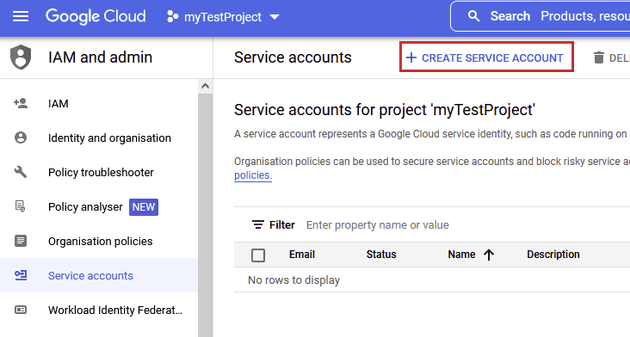 create-service-account